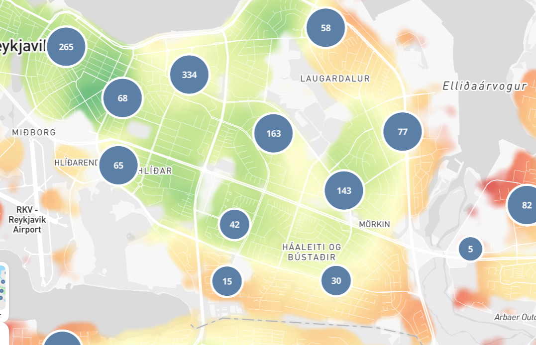 Gskor.is: Hvaða hverfi standast fótgangandaprófið og hvað segir það um borgarskipulag?