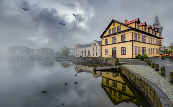 Endurgerð á stóra hólmanum í Reykjavíkurtjörn